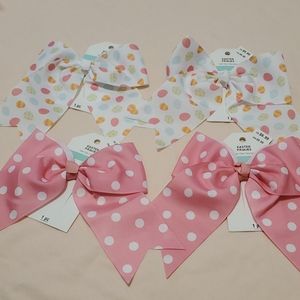 NWT. 4 Hairbows. Polka-dot.